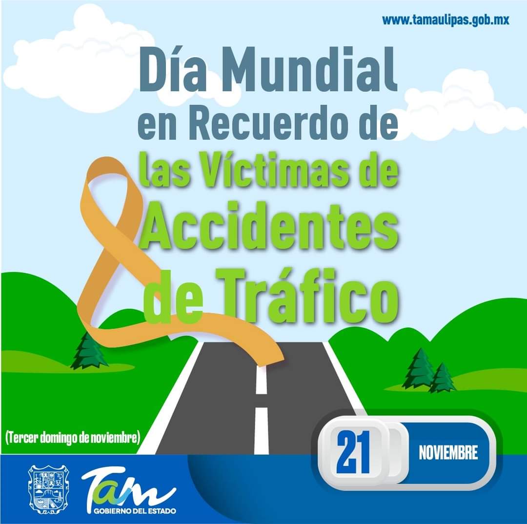 En este #DíaMundialEnRecuerdoDeLasVíctimasDeAccidentesDeTráfico recordamos a las personas que lamentablemente han perdido la vida en estas situaciones y hacemos énfasis a la población a tomar en cuenta las medidas preventivas como: