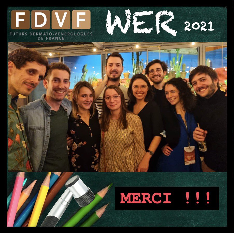 fdvf_de's tweet photo. [WER 2021 : MERCI 🤩 ] 
La FDVF a été ravie d’accueillir les néo-internes en dermatologie ce week-end !
Un week-end intense en formations, en émotions et... En rencontres ! 🤗

A très bientôt pour la suite des aventures FDVF ! ⭐️ https://t.co/Jmmyo3RnF6