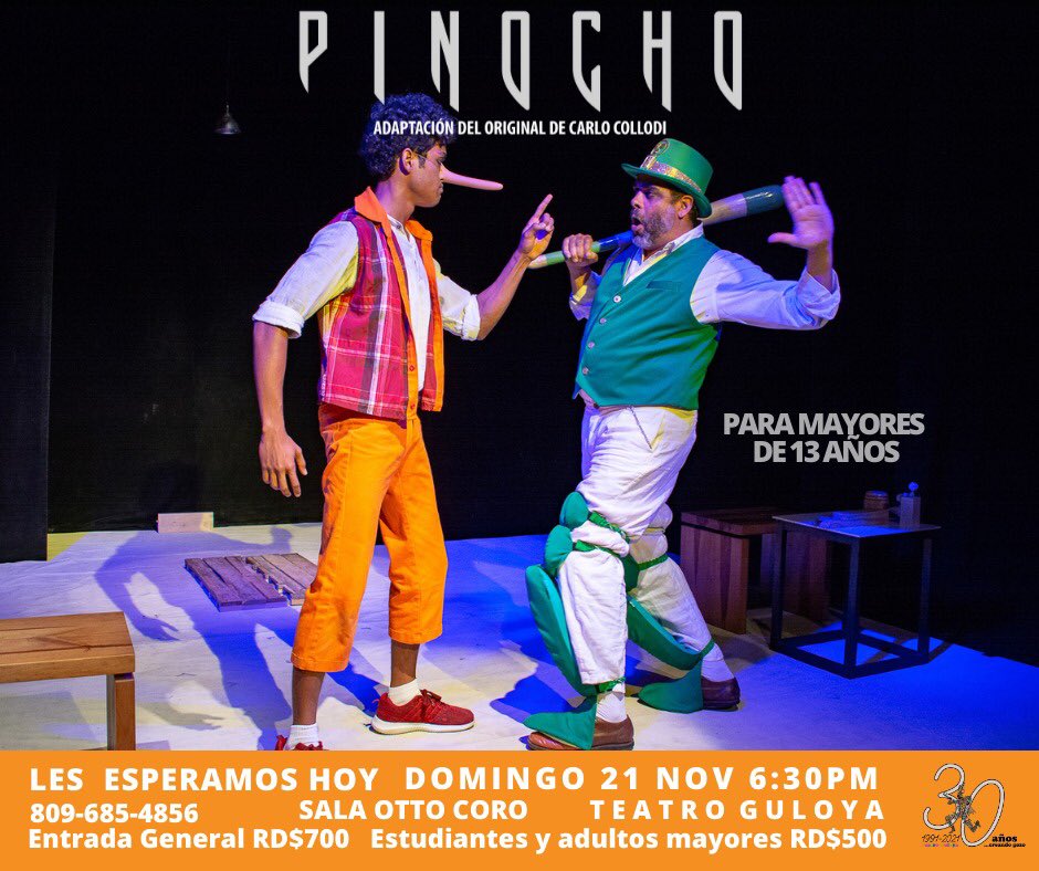 TeatroGULOYA's tweet photo. “Me voy a esconder aquí hasta que el olvido me proteja.”🎭 PINOCHO, hoy, última función de esta temporada. No te la puedes perder.

📍Teatro Guloya 6:30 pm https://t.co/WL8mk55kAx