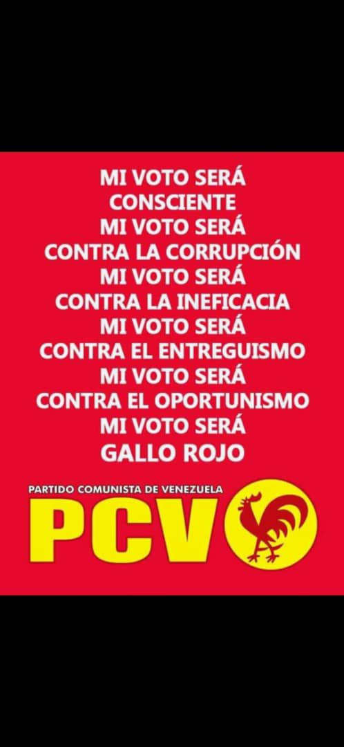 #VotaConsciente #VotaPCV