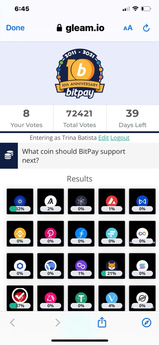 JTS_Global's tweet photo. 39 days left to vote for #BitPay to add $TRX! 

We are in the lead but losing ground so #TRONICS we need your support. #Vote daily so #TRON can prevail.#Marathon of  #CommunityEngagement 

https://t.co/yWWDHUU6e6…

#JustinSun $USDT $WIN #BTT $SUN $JST $NFT $BTC #WINK   #TRX #BTC https://t.co/QzY4M8MZVR