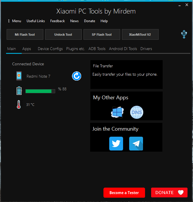 xfDev1's tweet photo. Xiaomi PC Tools V3.0 version is ready to use.

Download:
https://t.co/kFj5kUxcnT

#xiaomi #PC #Tools #Windows10 #MIUI12 #Android11 https://t.co/YrPPig40oU