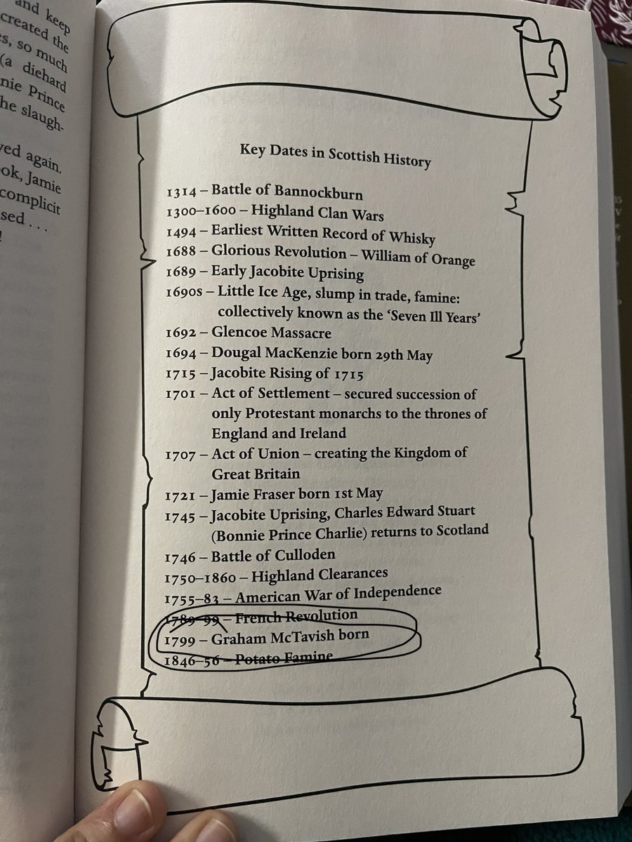 shyeates's tweet photo. Catching up in my morning reading. How did I not realize @grahammctavish was born in 1799?!🤔 @SamHeughan #ClanlandsAlmanac https://t.co/fqXHU8b4qi