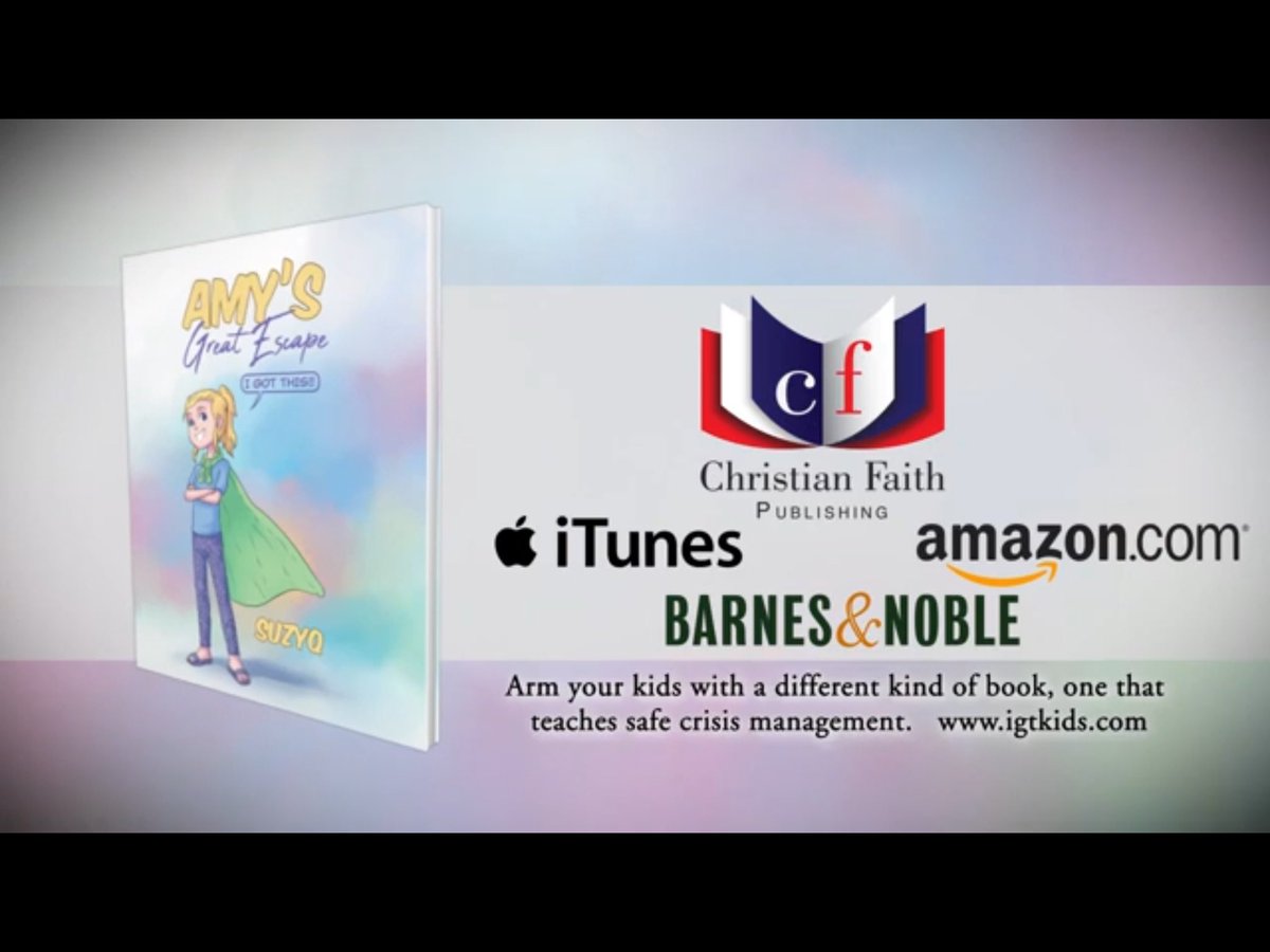 AuthorSuzyQ's tweet photo. Arm your kids with Safe Crisis Management Techniques found in my children’s book “Amy’s Great Escape”
Just use the google machine to find where to purchase. Amazon, Barnes and Noble etc. Great for stocking stuffing. https://t.co/tvRIlWV1PS
