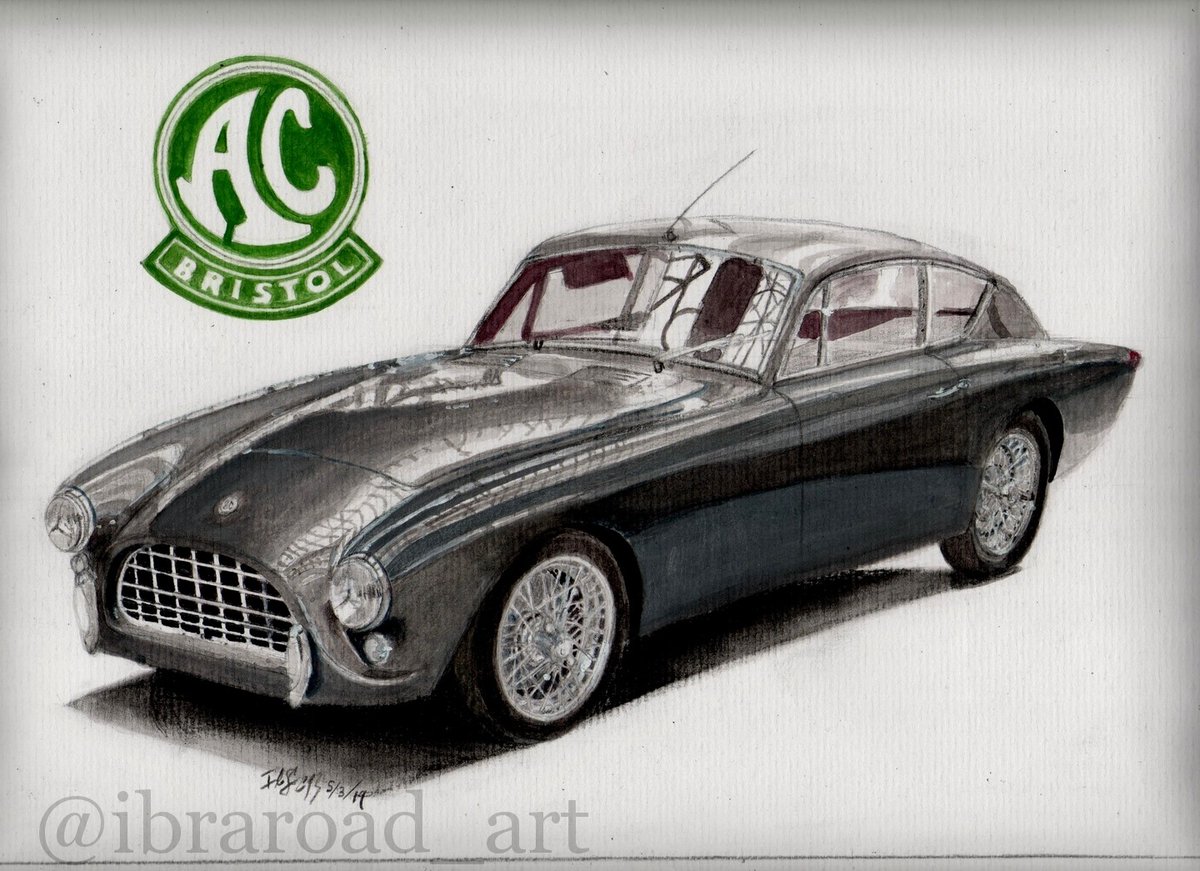 IbraRoad's tweet image. 1955 AC-Bristol Aceca  Realizado en acuarelas y acrilicos tamaño 37x31cm. #acbristol #bristol #acace #cardrawing #watercolor #acuarelas #carartist