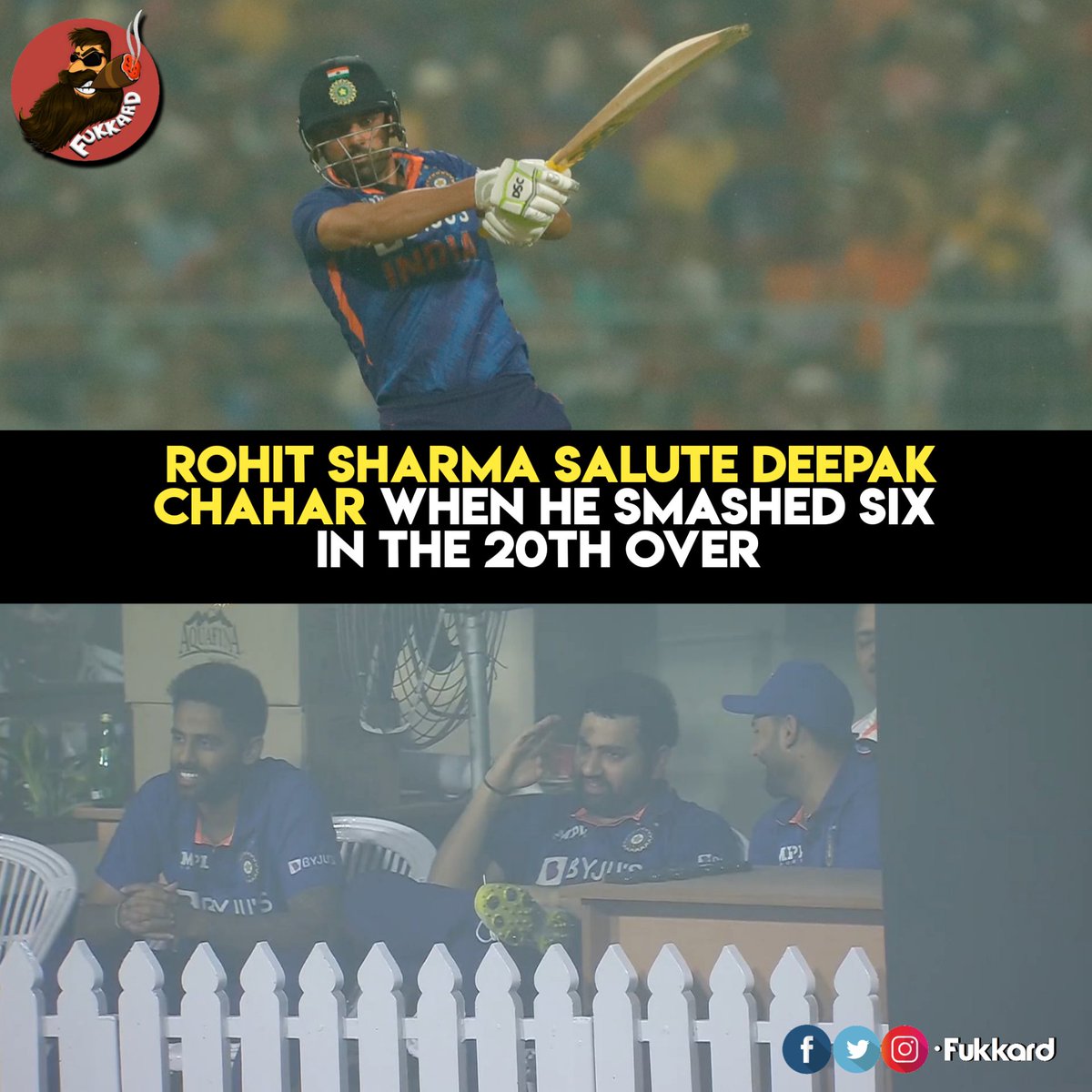 Fukkard's tweet photo. #DeepakCharar ππ
In the 20th Over --
4 4 2 6 2 1 π₯π
#INDvNZ https://t.co/QVeBtlSrpE