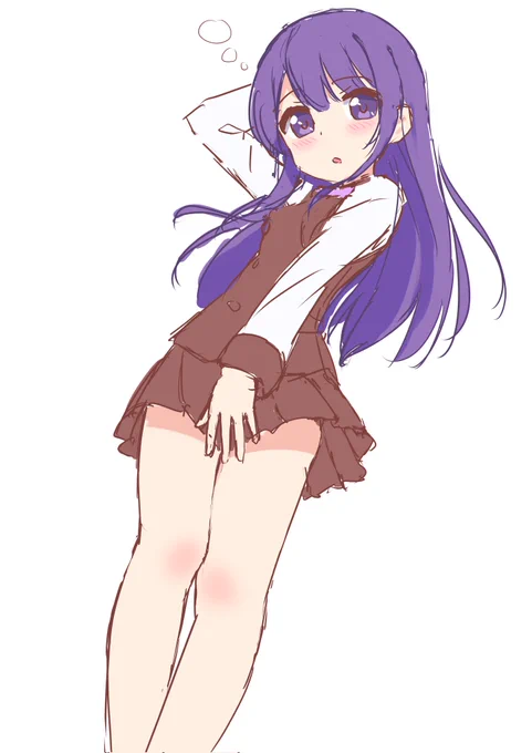 #いい太ももの日 ということでエロ川琉姫さん描きました!太ももというより脚になっちゃったかも…今回も間に合いました!!(大遅刻) 