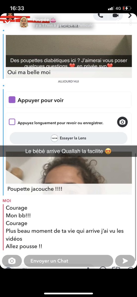 frdj_i's tweet photo. comment ça t’es sur le point d’accoucher ton premier réflexe c’est d’envoyer des vidéo à poupette ? 😭 #poupettekenza https://t.co/t1Vcn2zOAf