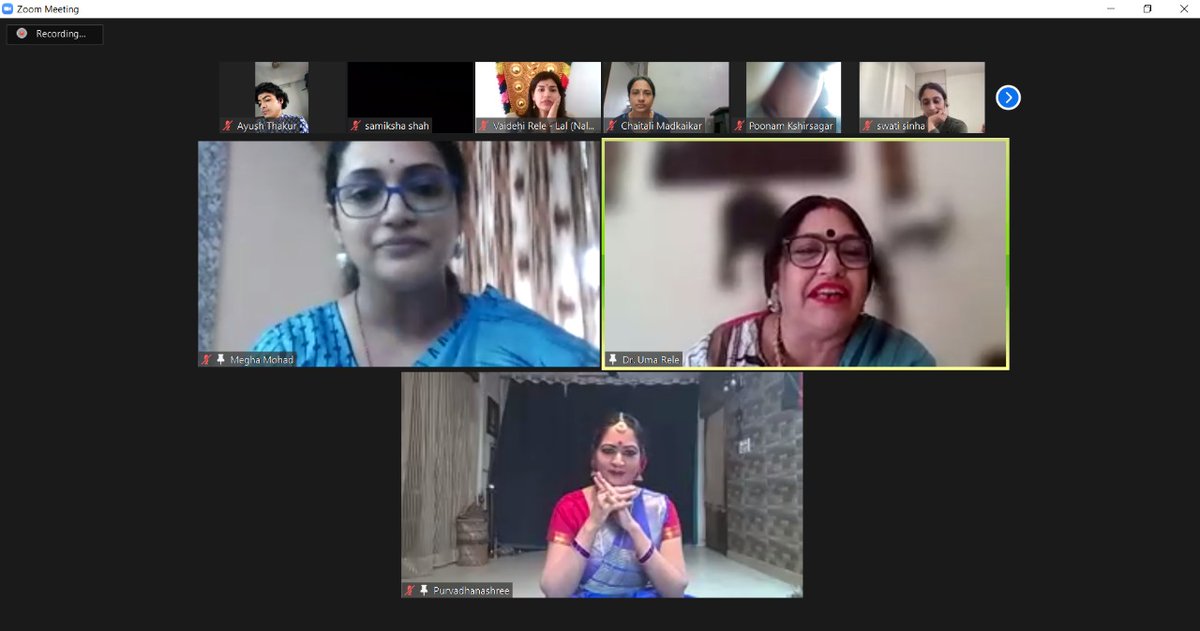OfficialSKSRC's tweet photo. Day-2
Celebrating 75th Year of Independence under the @AmritMahotsav with @KalaShreshth in collaboration with Nalanda Nritya Kala Mahavidyalaya, Mumbai an initiative by @OfficialSKSRC, presents 2-Day Online Lecture - Demonstration workshop on Vilasini Natyam by Purvadhanashree. https://t.co/bs370nCagk