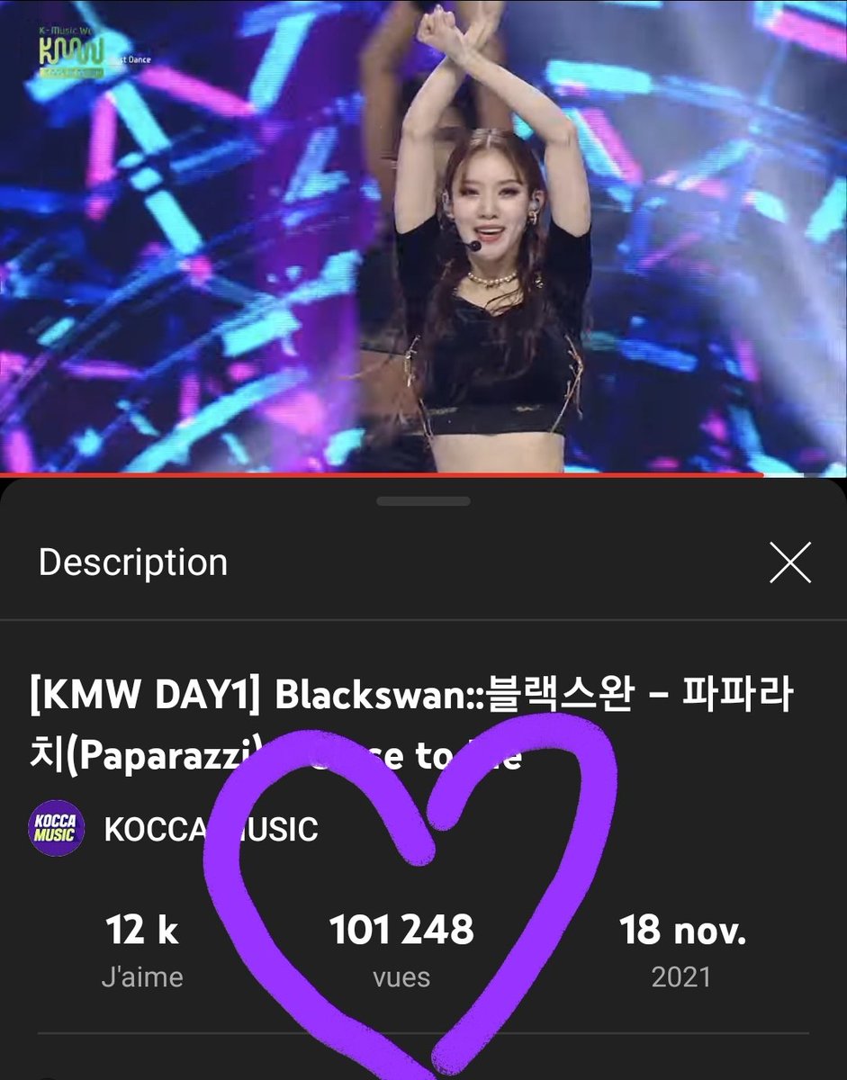 LUMINARSENE's tweet photo. 📊 STATS 211121

La performance 'Paparazzi' + 'Close To Me' de #BLACKSWAN (#블랙스완) lors de la K-Music Week (#KMW ) a dépassé les 100 000 vues sur Youtube. Elle conserve par ailleurs sa position de performance la plus regardée de l'événement.

🔗:https://t.co/Iy4LfIoW4c https://t.co/wvf7y02UKR