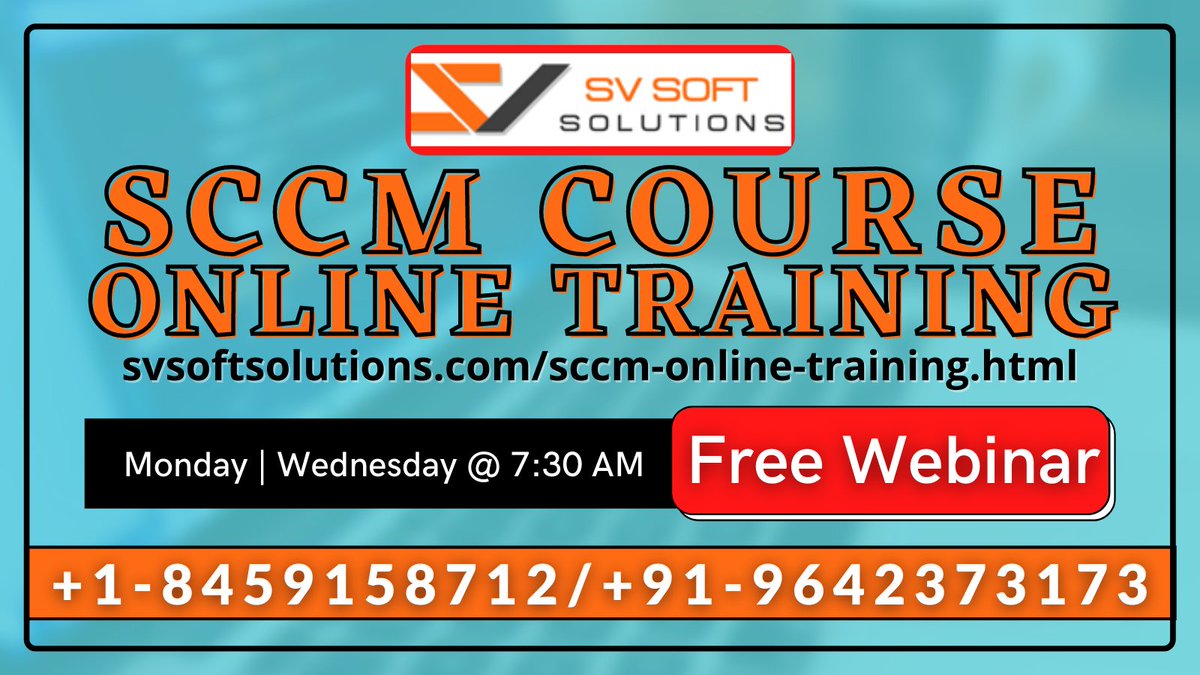 svsoftsolution's tweet image. An average SCCM Administrator can make around 6 LPA INR in India.
Do you want to make a career as SCCM Administrator?
SCCM Course Page
svsoftsolutions.com/sccm-online-tr…
.
#sccmtraining #sccmadmintraining #sccmonline #sccmcourse #sccmcareer #sccmplacement #sccmjobsupport