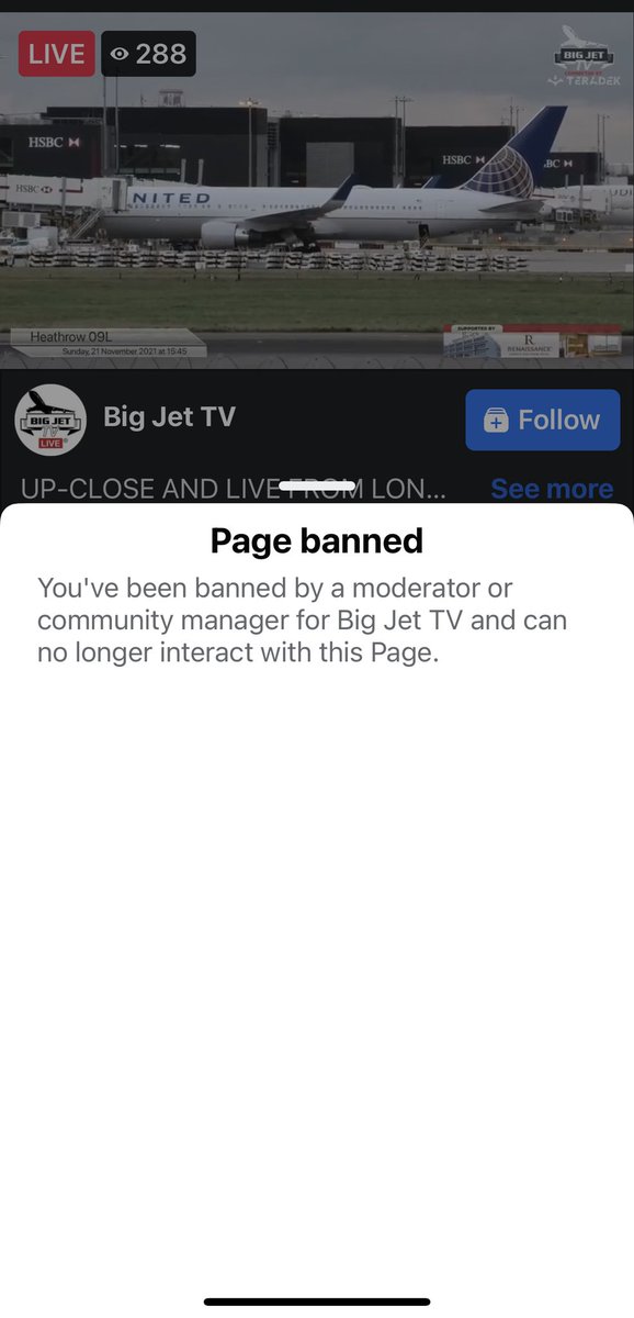 Flyiboy's tweet photo. It’s a sad day for @BigJetTVLIVE for lying to it’s members .. #authoritarian #streamer @HeathrowAirport #Heathrow  @YouTube #avgeek #aviation #aviationgeek @RenHeathrow #itsbetterlive @Facebook https://t.co/evz3Phop0k