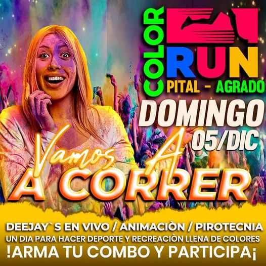 InfoDigitalCo's tweet photo. #Publicidad | Prepárate Pital y Agrado, llega 'The Color Run' éste 05 de diciembre. 🔥 https://t.co/H3U2WJ7SaL