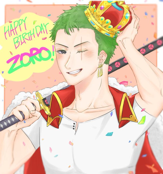 ゾロ誕生日のtwitterイラスト検索結果