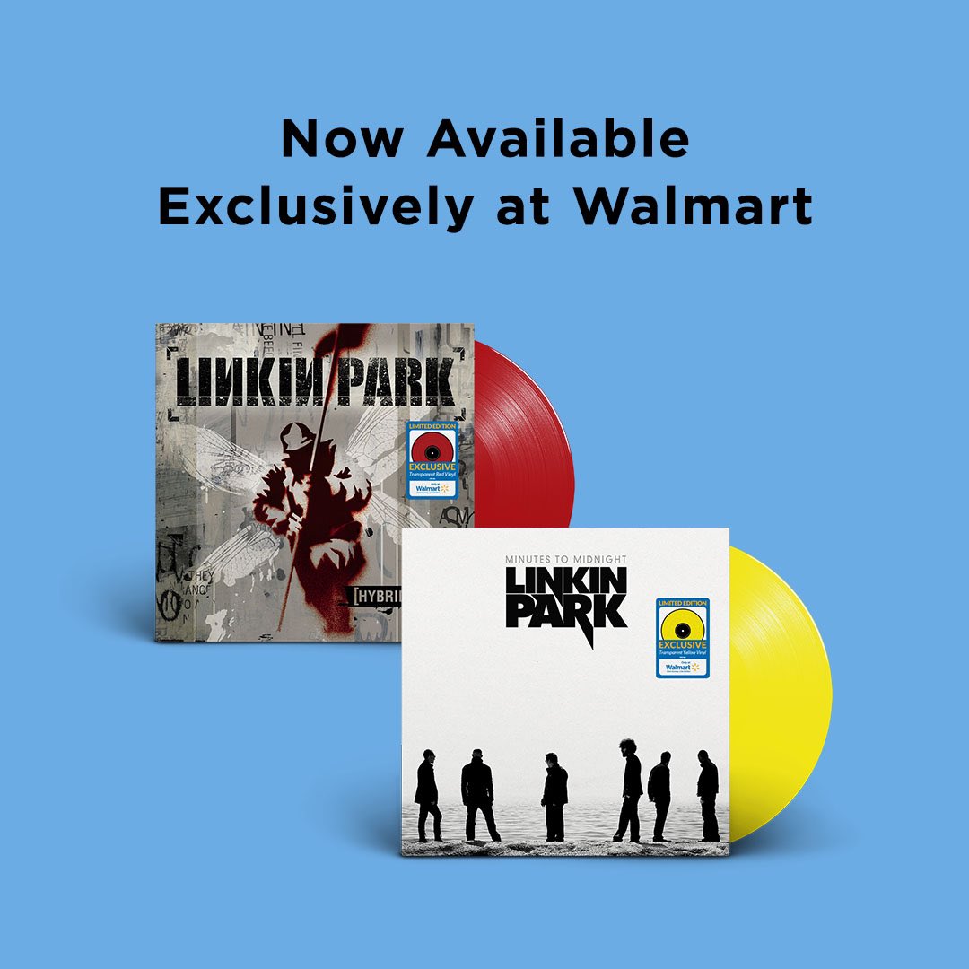 LINKIN PARK on X: Check out the exclusive colored vinyl of “Hybrid Theory”  and “Minutes To Midnight” at @Walmart Hybrid Theory:   Minutes To Midnight:    / X