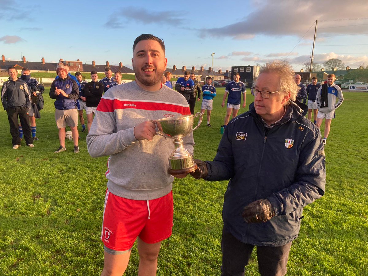lamhdheargclg's tweet photo. Congratulations to our reserve footballers and management on winning the @GAASouth McDermott Cup, a good win over a strong St Galls team and clinching South Antrim double. https://t.co/0PokEMvEs0