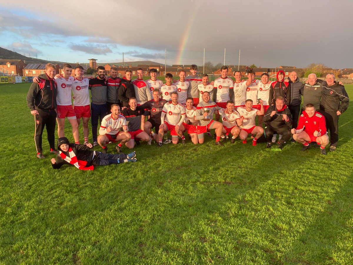 lamhdheargclg's tweet photo. Congratulations to our reserve footballers and management on winning the @GAASouth McDermott Cup, a good win over a strong St Galls team and clinching South Antrim double. https://t.co/0PokEMvEs0