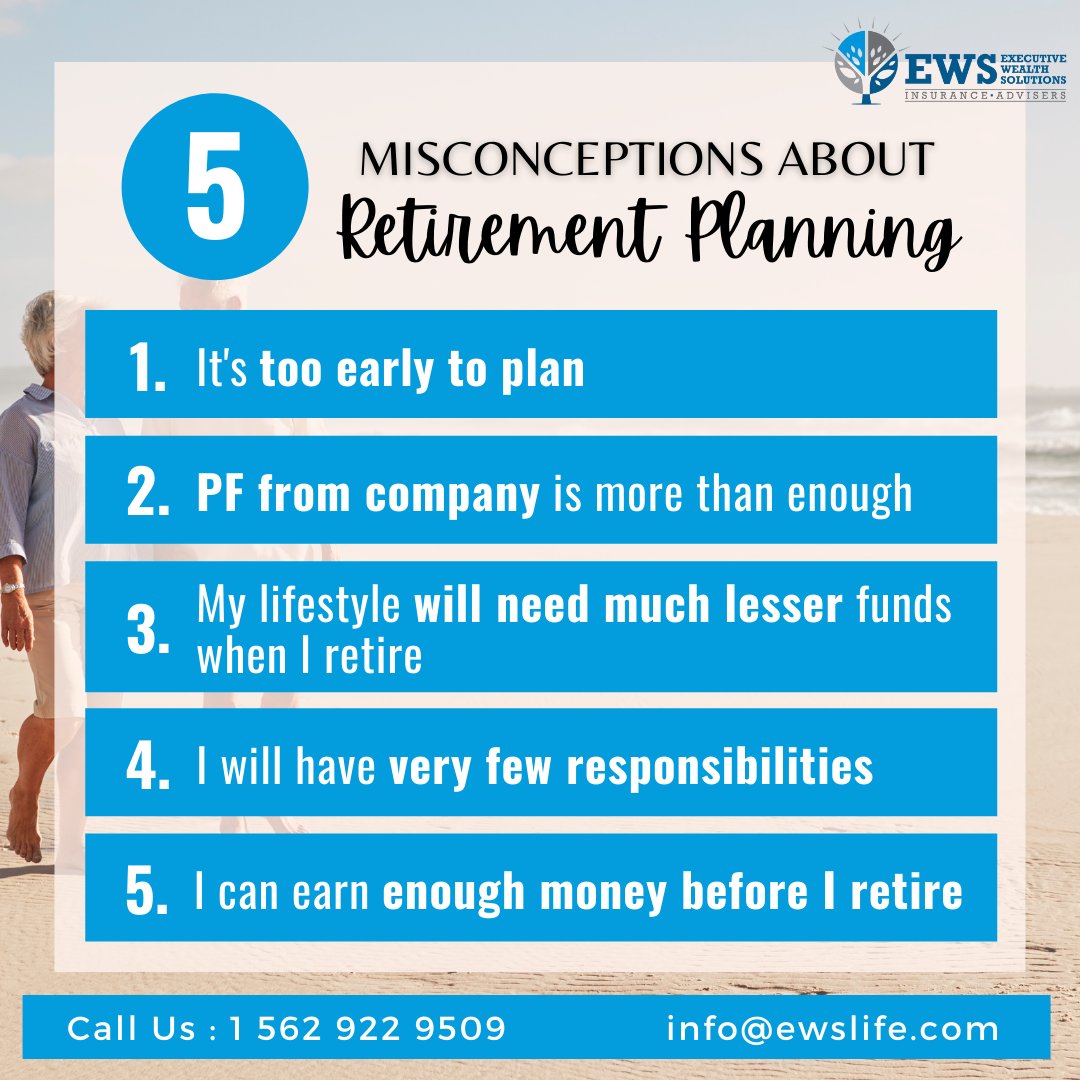ewslife's tweet photo. Retirement is something thatβs fairly easy to put off and worry about later, especially when you are young. After all, everything will sort itself out in the end, right? Well, what if it doesnβt? Whatβs your plan then? π€
#lifeinsurance #planahead #thescplan #ewslife #retirement https://t.co/QadK5zVJj5