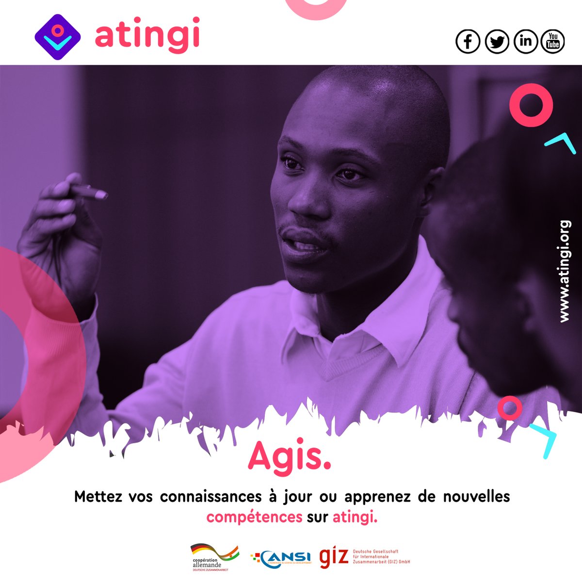 AtingiNiger's tweet photo. Mettez vos connaissances à jour ou apprenez de nouvelles compétences sur atingi https://t.co/XcutnTXOS1 !

#atingi
#GIZ
#AfricaCloud https://t.co/eteanCfNfe
