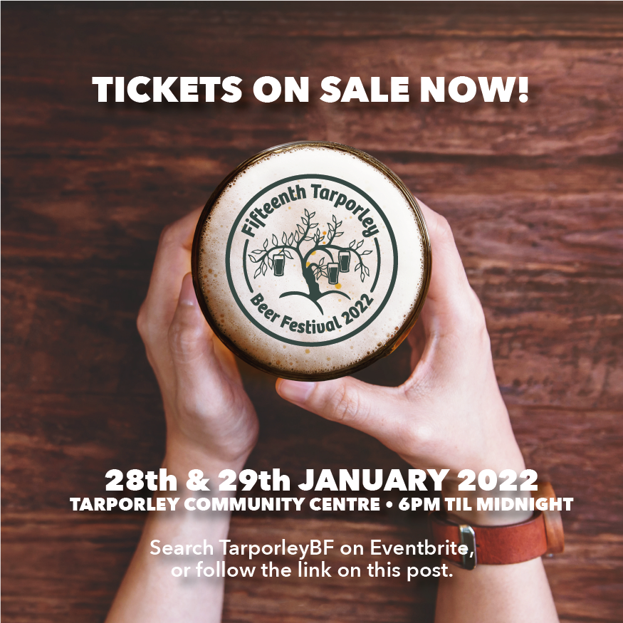 TarporleyBF's tweet photo. 2022 Tarporley Beer Festival Tickets On Sale Now! Ready, steady, book.... #TarporleyBF #Community #Weareback!
https://t.co/SNs0YWC3hL https://t.co/wXbHwrKxWJ