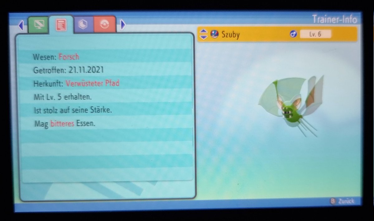 ggFABLORD's tweet photo. @TrilluXe @Dhalucard Nachdem ich mir das Spiel erst gestern von MediaMarkt abholen durfte und ich heute absolut den C-Day von PoGo verpasst habe, hatte ich wenigstens in #PokemonShiningPearl Glück mit meinem ersten FullOds Shiny Zubat 😎😱 https://t.co/EIhfNmtEuP