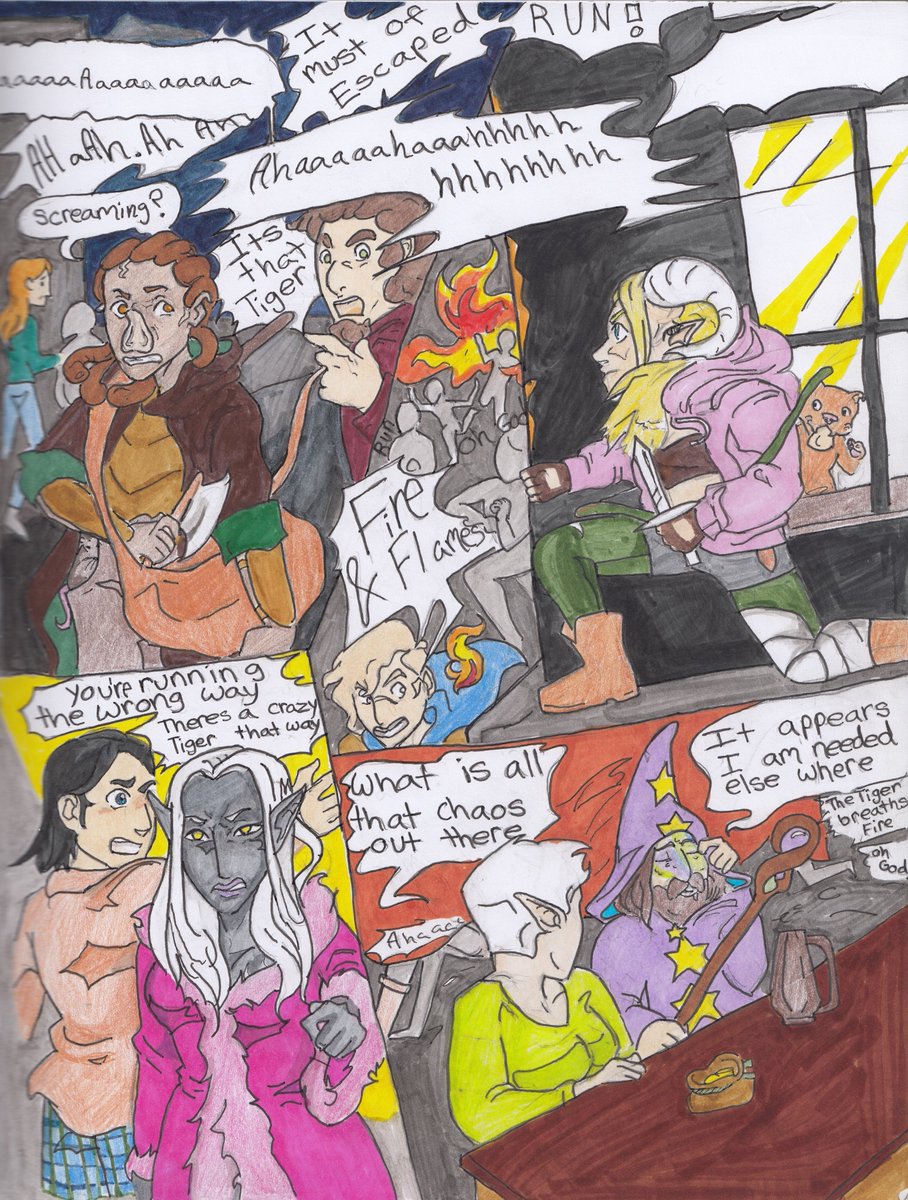 NimbusSand's tweet photo. The beginning to Traverse! A #comic I made about my friend's #DnD Adventures. Read up to Chapter 4 starting here: https://t.co/nskGCAQOGK #traditionalart https://t.co/RihoNxxPxn