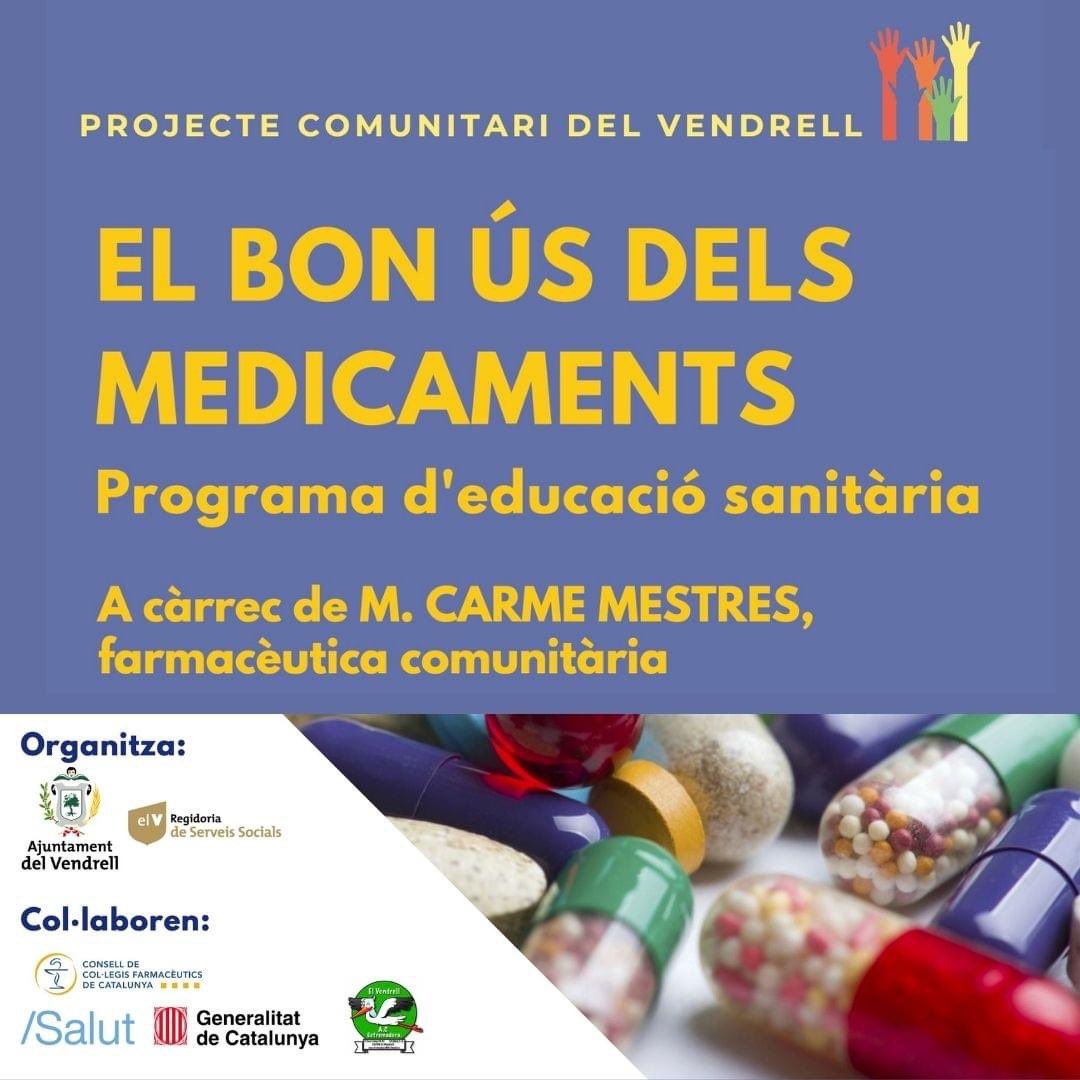 jerusalen_torra's tweet photo. Aconsellable #ProjecteComunitari "El Bon ús dels Medicaments"💊acàrrec M.C.Mestres #farmacèuticacomunitària
La👵🏻👩🏽🦳hem de tenir cura:incompliment terapèutic x pacient,interacció entre medicaments,errors ,automedicació,oblit✅interessant x #Cuidadors #familiars #gentgran
#vendrell https://t.co/ERek6yNGL5