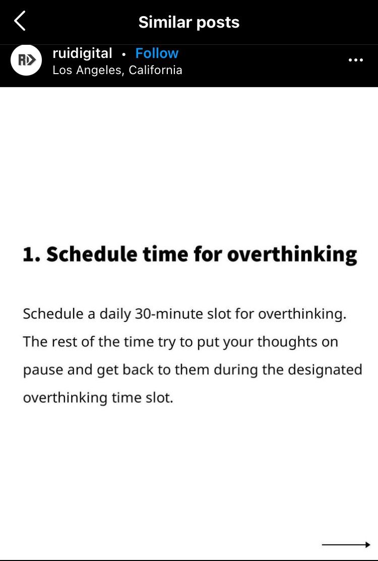 So you’re prone to overthinking?
Try and work out when the optimum time to have your 30 minutes will be…enjoy! https://t.co/Pw2q5pBl34