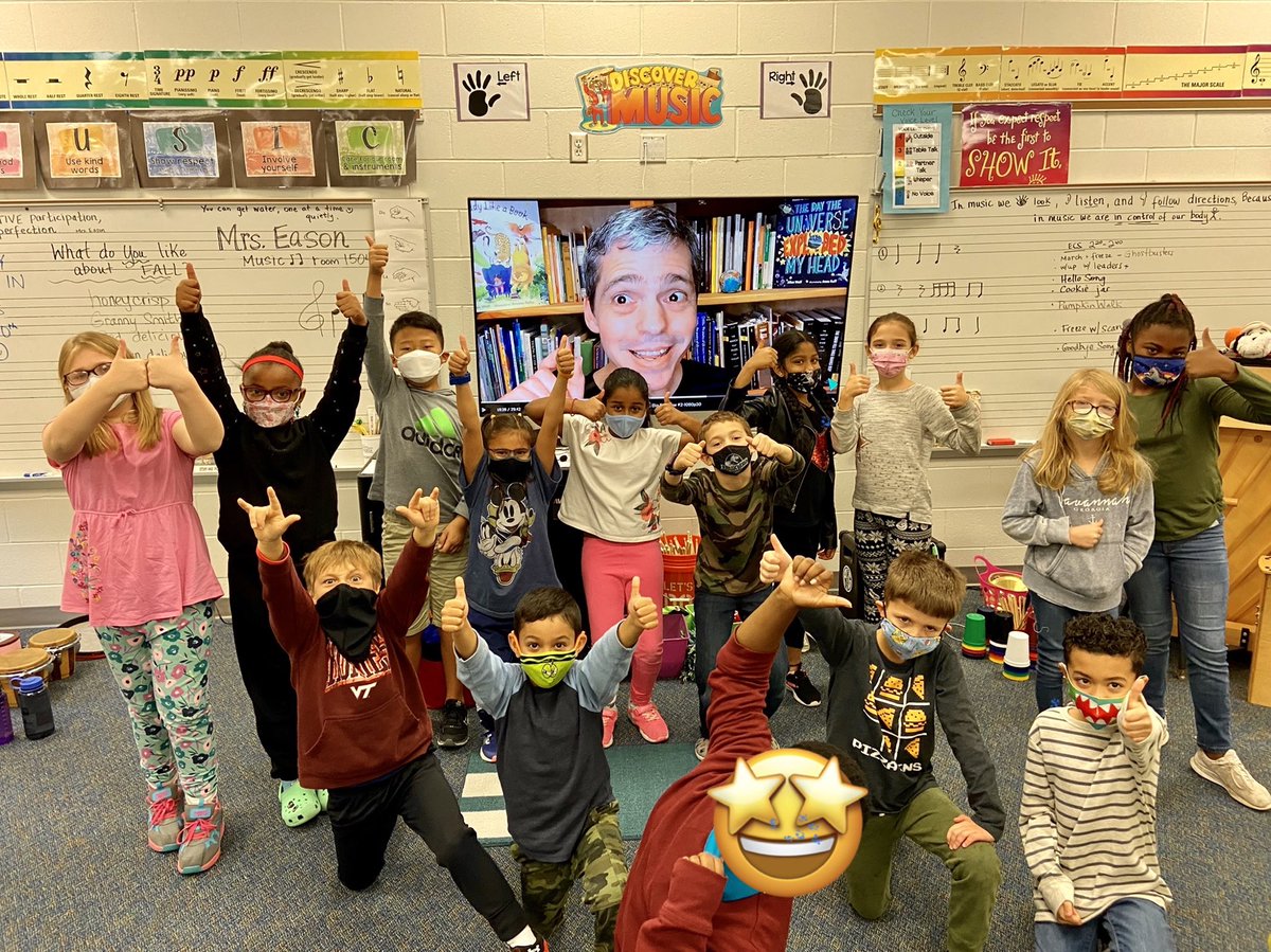 These PGES flyers loved learning about poetry with Allan Wolf! ⁦<a href="/AllanWolf100/">Allan Wolf</a>⁩   Thank you PGES PTA and United Arts Council of Raleigh for such an awesome show!  ⁦<a href="/PGES_PTA/">Pleasant Grove PTA</a>⁩ ⁦@UnitedArtsCounc⁩ #UnitedArts