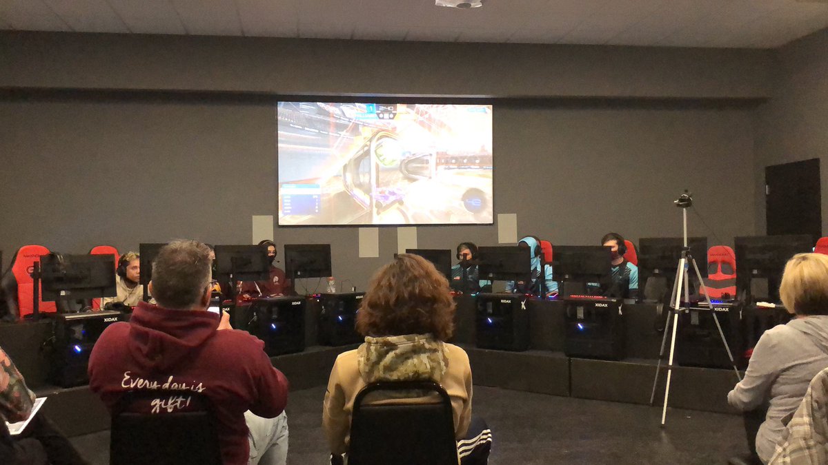 BUPilotsEsports's tweet photo. Here @GameArenaCBUS in Hilliard, OH for @esports_ohio tournament looking for the next group of stars to wear the Bethel blue. https://t.co/Aqiz84ETJp