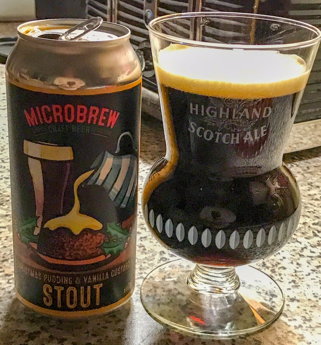 A nice sunny Sunday for a walk up to Appleton Thorn Village Hall, with ‘Er Indoors for a few scoops

Festive #lockdowntipple is a Christmas Pudding &amp; Vanilla Custard 5.2% Stout tonight

A bit thin &amp; cinnamon flavoured. Nice for the 🎄🎅 novelty

Cheers 🍺😋😉👍
⭐️⭐️