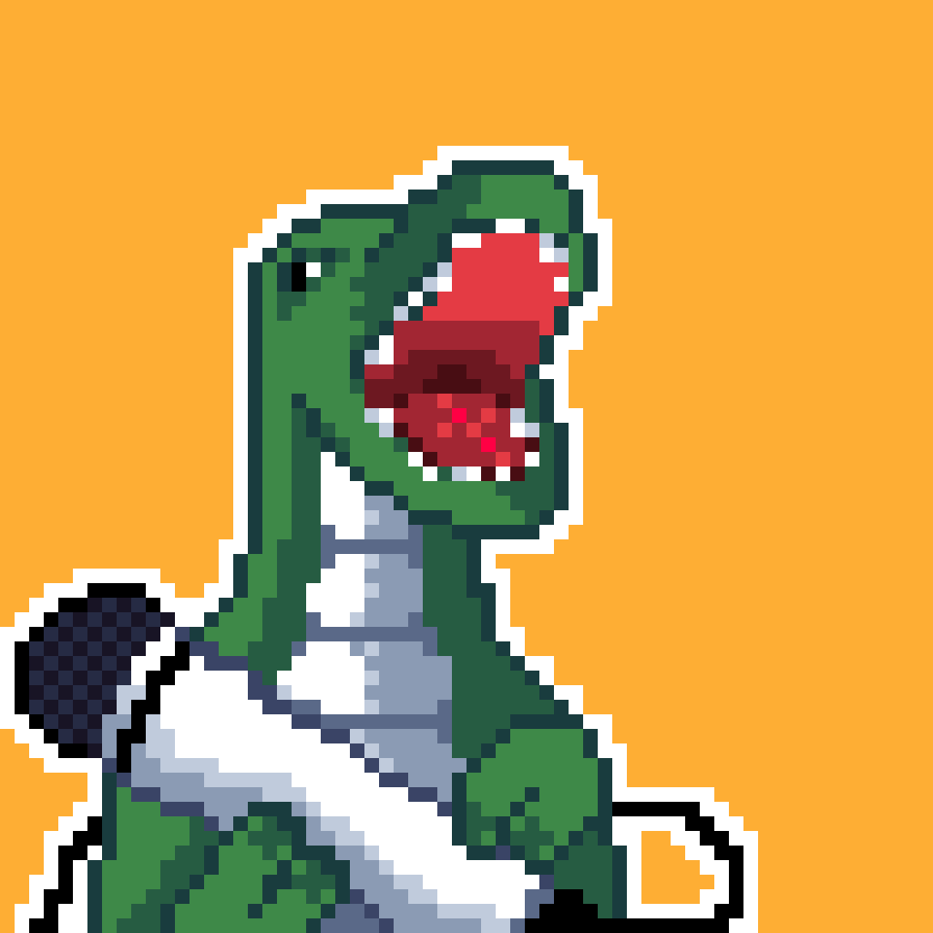 sugakunn1's tweet photo. Jaja quedaron iguales #pixelart #dinosaurio #Karaoke https://t.co/F3VRBvQWrg