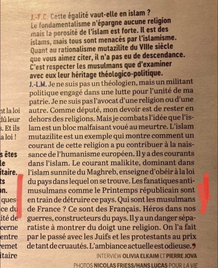 GillesClavreul's tweet photo. « Fanatiques anti-musulmans » : @JLMelenchon, votre parole est certes bien démonétisée, et nul ne s’étonnera de ce nouveau dérapage.

Mais là, vous accrochez une cible dans le dos des adhérents du @printempsrepub. 

C’est irresponsable et dangereux : retirez, ou retirez-vous. https://t.co/66EqD8TJGV