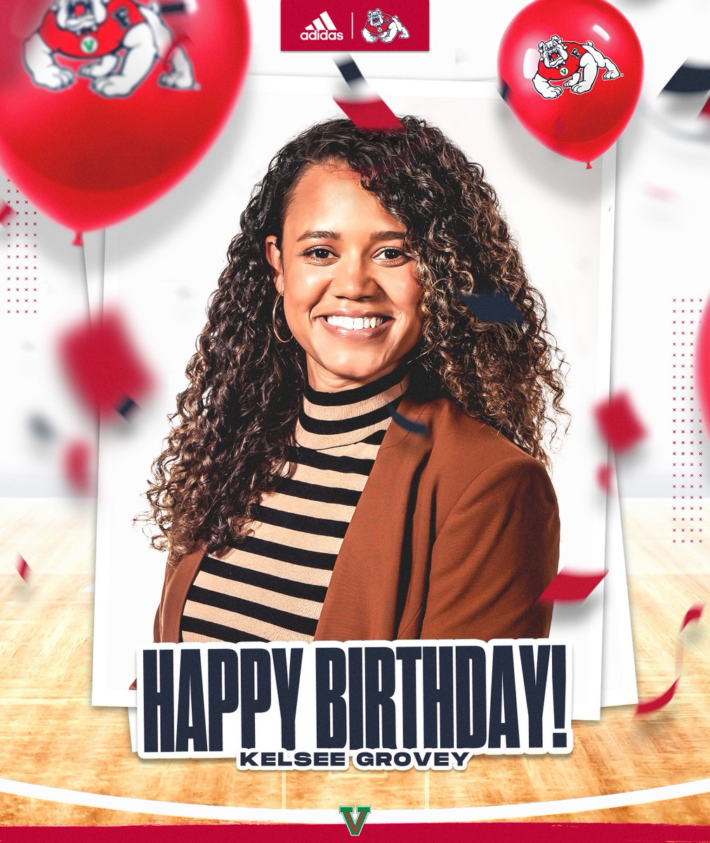 FresnoStateWBB's tweet photo. Wishing our Director of Ops @CoachKelsGrovey a happy birthday today 🎂🥳 https://t.co/7LA0wYzBXi