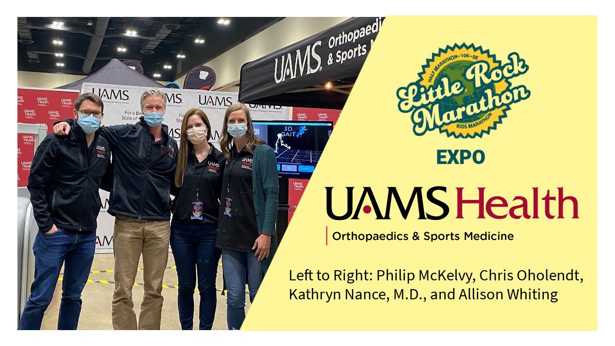 UAMSOrtho's tweet photo. It's @LRMarathon weekend and our awesome @uamsortho team members at @uamshealth were on hand for race day medical coverage! https://t.co/UxWziReWJM