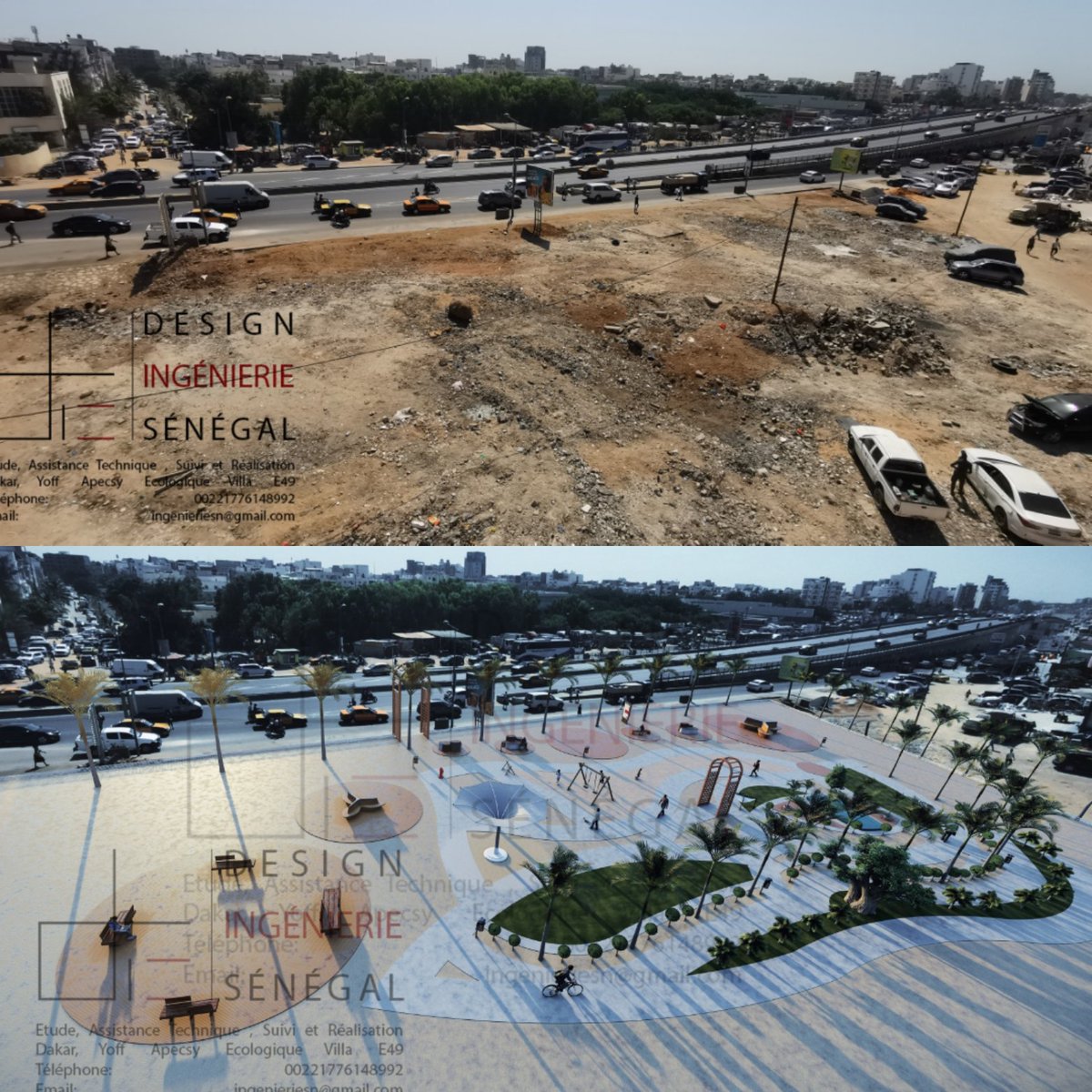 bythierno's tweet photo. Je vous présente une petite simulation d'aménagement que j'ai eu à faire sur la VDN en face CFPT.
#dakar #senegal #savedakar #kebetu https://t.co/Nmxd4bxSMo