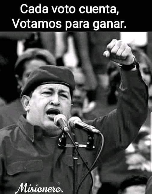 Cada voto cuenta!!!
Vamos compañeros.
Venezuela más fuerte que nunca.
#VenezuelaTieneConQue