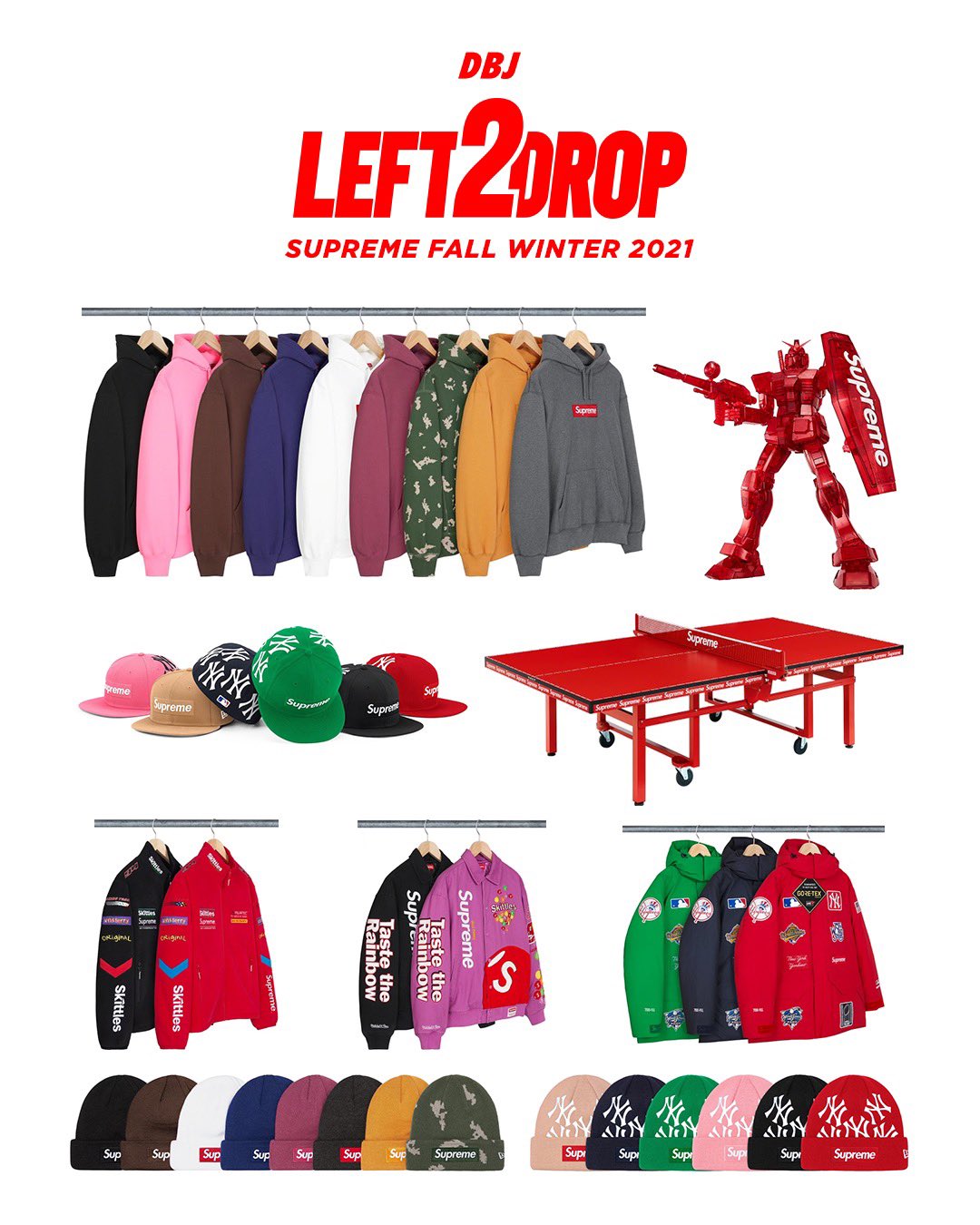 Items left to drop during fall-winter 2023 season - Supreme