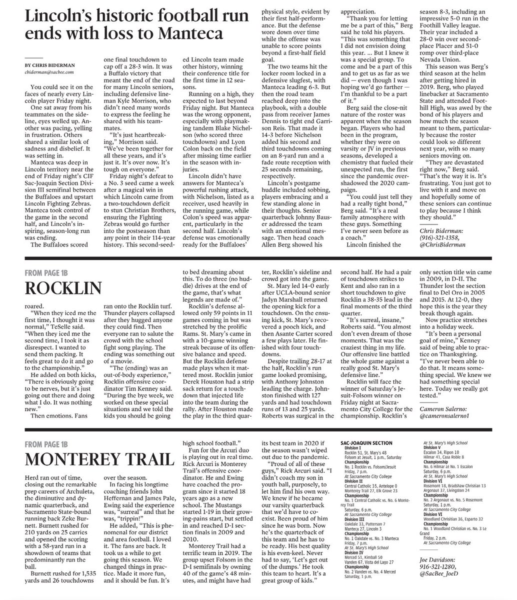 Joe Davidson (@sacbee_joed) on Twitter photo Pops on your phone, or your lap top, in e-edition and in print with our @SacBeeSports coverage of <a href="/cifsjs/">CIF Sac-Joaquin Section</a> football action.
<a href="/cameronsalerno1/">Cameron Salerno</a> <a href="/RocklinFootball/">Rocklin Football</a> <a href="/TrailMustang/">Monterey Trail Mustang Football</a> <a href="/zebras_football/">Lincoln Fighting Zebras Football</a> <a href="/MantecaFootball/">MantecaFootball</a> Pops on your phone, or your lap top, in e-edition and in print with our @SacBeeSports coverage of <a href="/cifsjs/">CIF Sac-Joaquin Section</a> football action.
<a href="/cameronsalerno1/">Cameron Salerno</a> <a href="/RocklinFootball/">Rocklin Football</a> <a href="/TrailMustang/">Monterey Trail Mustang Football</a> <a href="/zebras_football/">Lincoln Fighting Zebras Football</a> <a href="/MantecaFootball/">MantecaFootball</a>