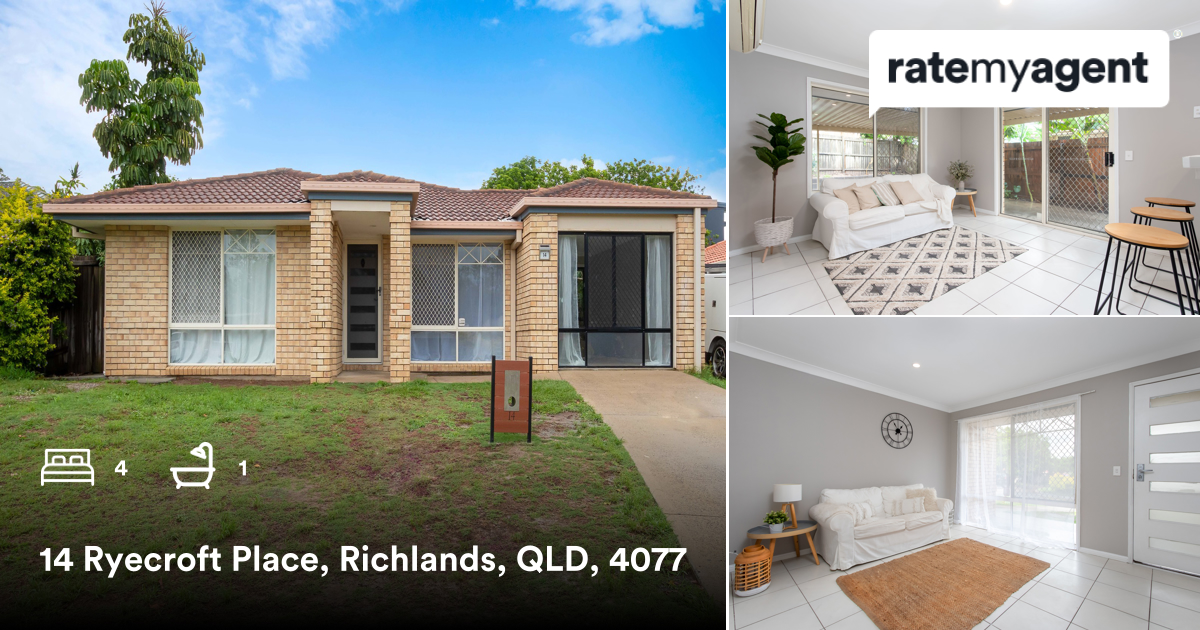 Agent_Nicky's tweet image. 4 🛏 1 🛀 
📍 14 Ryecroft Place, Richlands, QLD, 4077

My latest listing on #ratemyagent
rma.reviews/4RHUHWL2N2tG