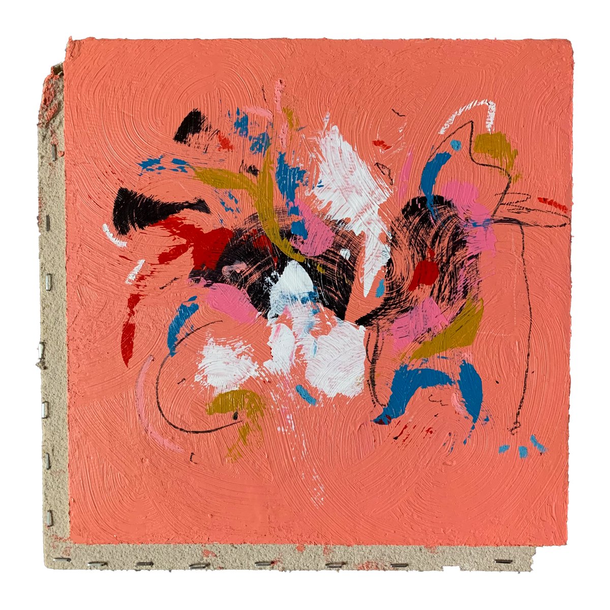 Preforming Self Therapy
Mixed Media on Ceiling tile