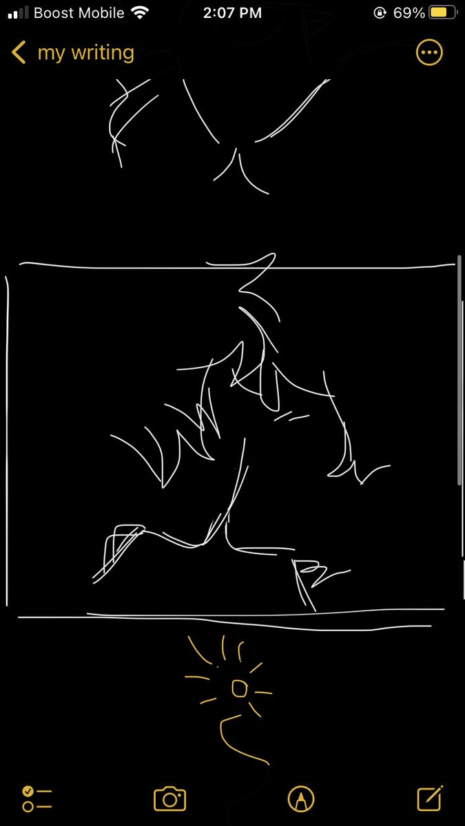ALSO look it was originally notes app sketches 