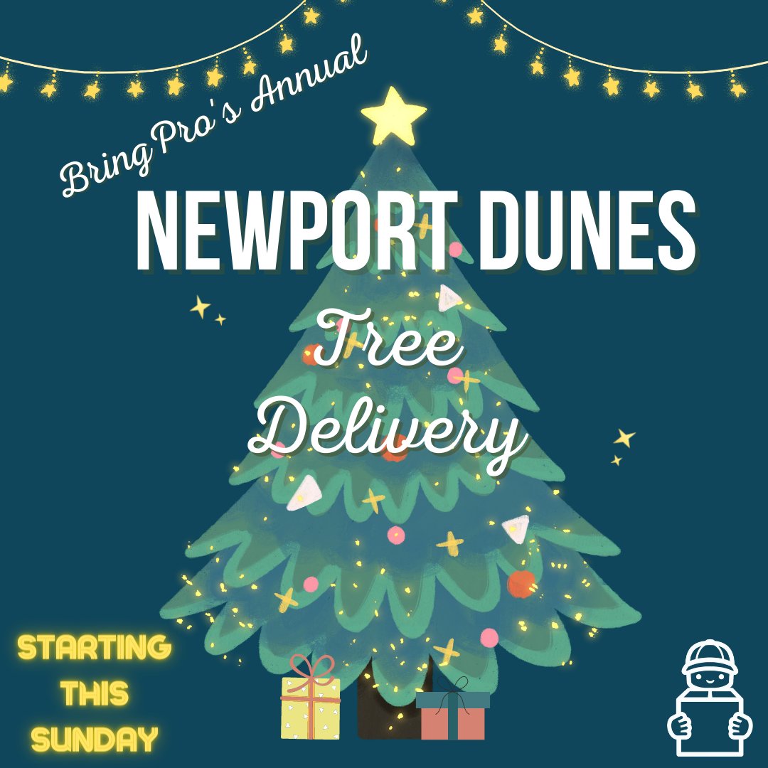 bringpro's tweet photo. Its that time of year again for our Annual Tree Delivery with @Newport Dunes Waterfront Resort. Reserve your delivery now at https://t.co/p7qlsUYC4q 🎄 https://t.co/tIE2ypq5o4