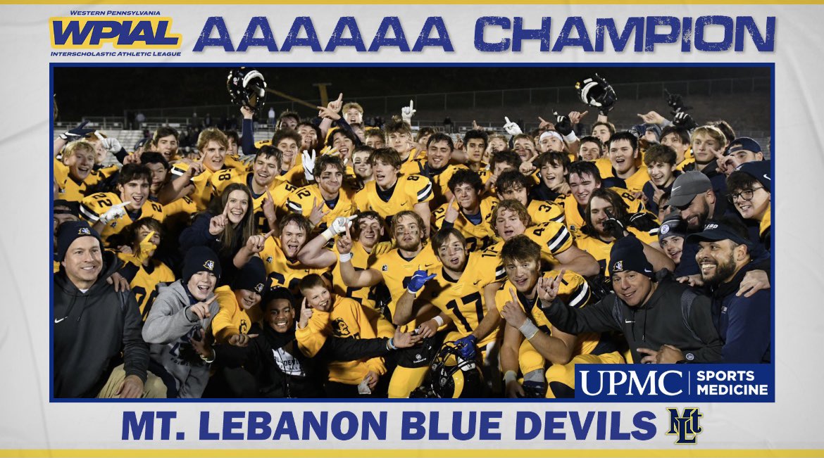 mtlebofootball's tweet photo. Your 2021 WPIAL 6A Champions https://t.co/JQdASV4pvn