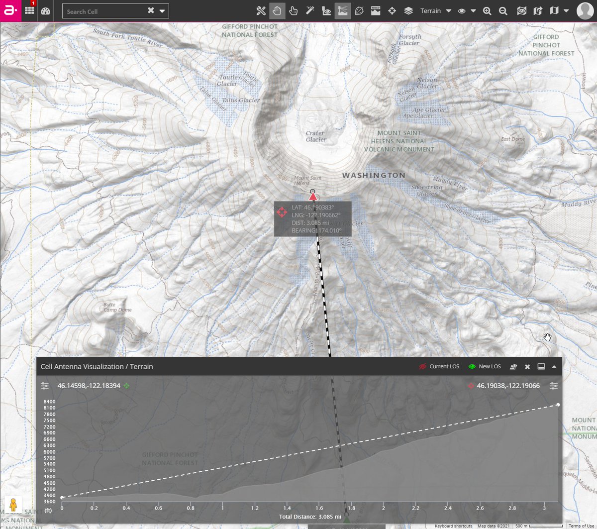 pnelson917's tweet photo. Day 21 of the #30DayMapChallenge: Elevation…The climb up #MtStHelens (and back down) from last summer with @USGS topo maps for reference. Took a hardcopy quadmap on that trip. #IMNOS https://t.co/AEHjwVJTnh