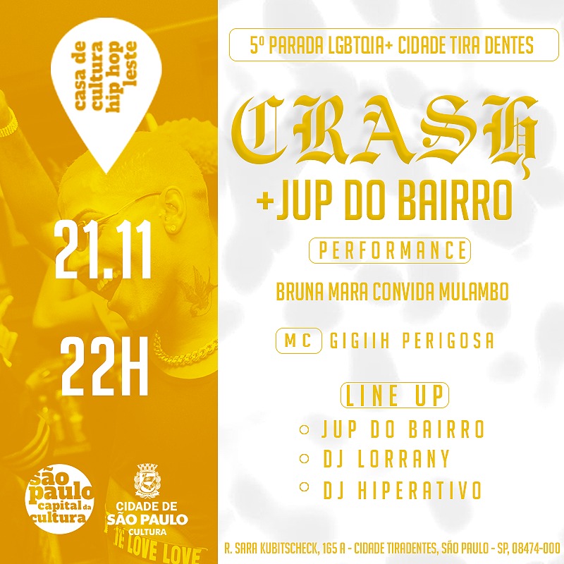OUÇA - Do Azar Á Sorte (@__mulambo9) on Twitter photo HOJE VAI SER AQUI HEIN!!!!
Vai tá eu e a <a href="/eaeamizade/">• bruna mara.</a> fazendo uma intervenção e falando umas palavra pra vcs e óbvio todo esse line chique que só a <a href="/crashparty/">CRASH PARTY</a> consegue gerar. HOJE VAI SER AQUI HEIN!!!!
Vai tá eu e a <a href="/eaeamizade/">• bruna mara.</a> fazendo uma intervenção e falando umas palavra pra vcs e óbvio todo esse line chique que só a <a href="/crashparty/">CRASH PARTY</a> consegue gerar.