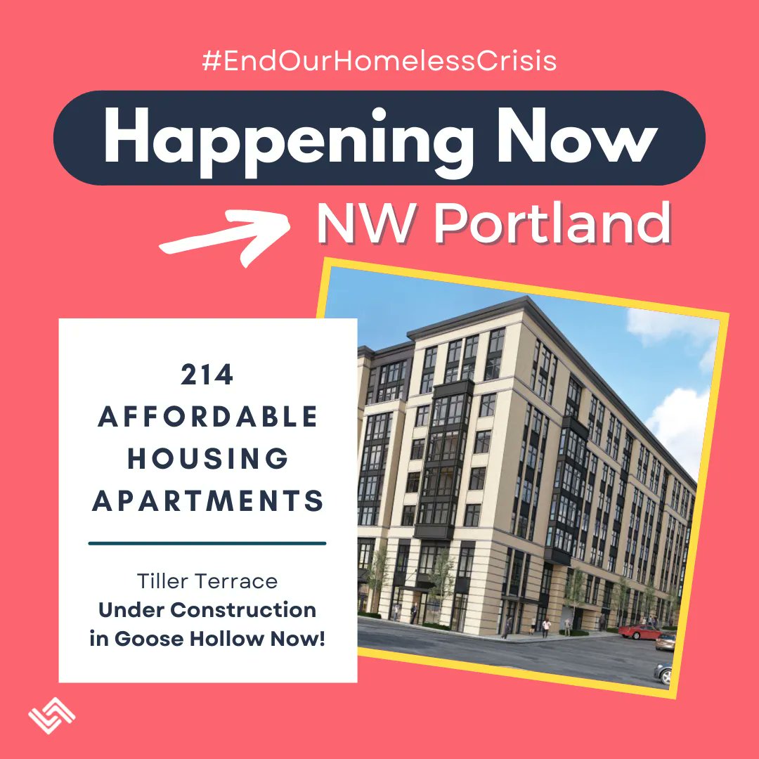 HereTogetherOR's tweet photo. Add another 214 affordable apartments to the list! 🎉  Tiller Terrace is under construction now in Goose Hollow, which will provide affordable housing for households earning 60% or less of the area median income. The apartments are set to open by November 2023! https://t.co/yffXZpS2p1