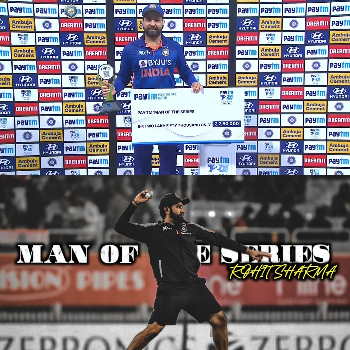 BangRohitHaters's tweet photo. Clean sweep⚒️
@BCCI @ImRo45 https://t.co/PfoJqaUzGI