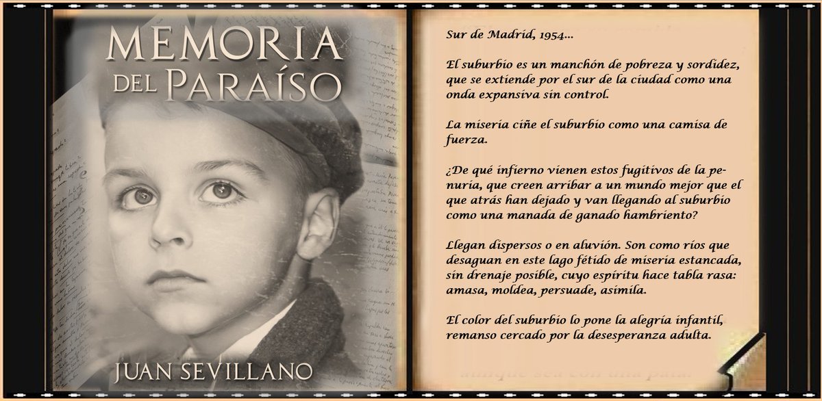 RoMemoria's tweet photo. MEMORIA DEL PARAÍSO. ¿Puede la mirada de un niño poner color a la #España gris de la #posguerra? ¡Compruébalo! #SueñaLeyendo Papel: https://t.co/hw7QMw7PXK  #Kindle: https://t.co/yuGc7wnxlR https://t.co/4YmLE6bvmm