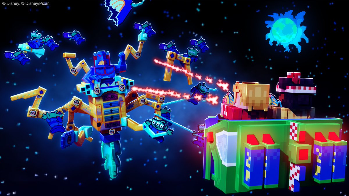 EverbloomGames's tweet photo. Take a ride on your favorite Walt Disney World Magic Kingdom attractions, recreated in Minecraft!

All rides include authentic recreations of props, animatronics, sound effects, music, and special effects! You can take a ride alone or with your friends! https://t.co/Z13Fd3E9ko